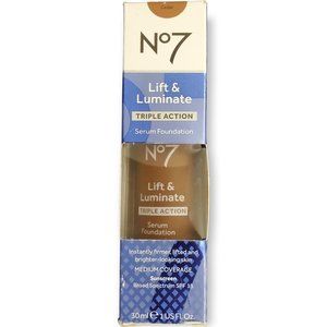 NWT  No7 Foundation Serum Action Lift Luminate Triple SPF Restore Renew Cedar